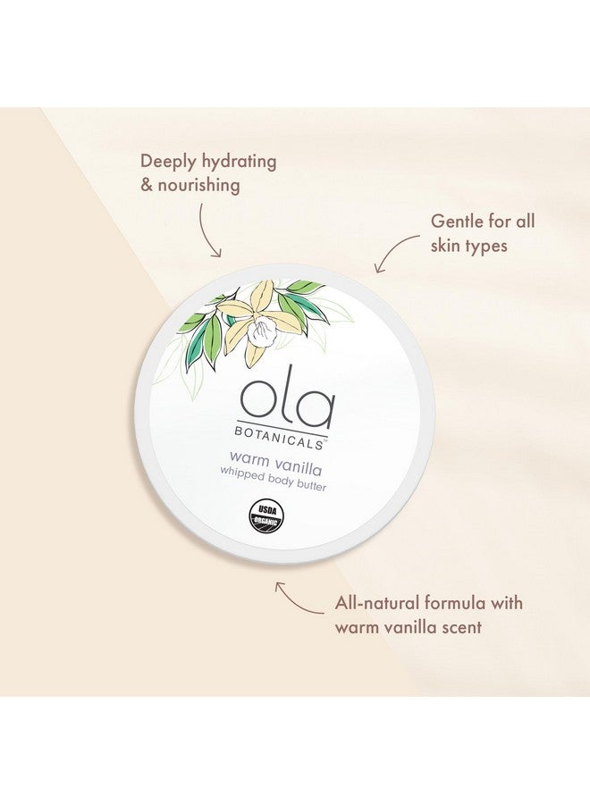 Dr. Mercola Ola Botanical Warm Vanilla Whipped Body Butter, 4 Oz. (113 g), Deeply Hydrate & Nourish, Organic Shea Butter, USDA Organic, Non-GMO - Image 3