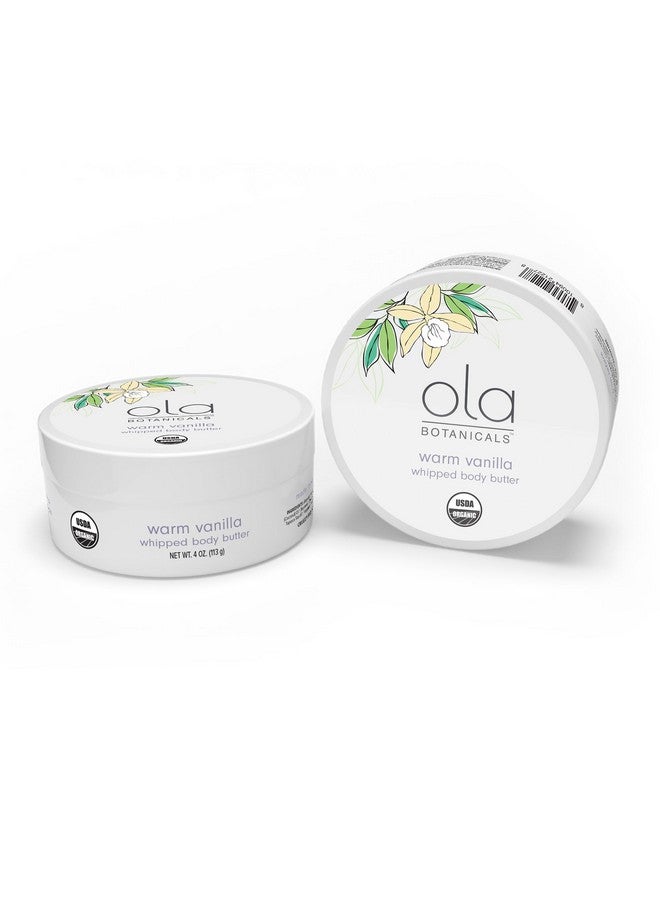 Dr. Mercola Ola Botanical Warm Vanilla Whipped Body Butter, 4 Oz. (113 g), Deeply Hydrate & Nourish, Organic Shea Butter, USDA Organic, Non-GMO - Image 2