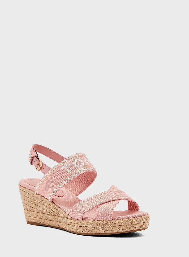 TOMMY HILFIGER Seasonal Mid Heel Wedge Sandals