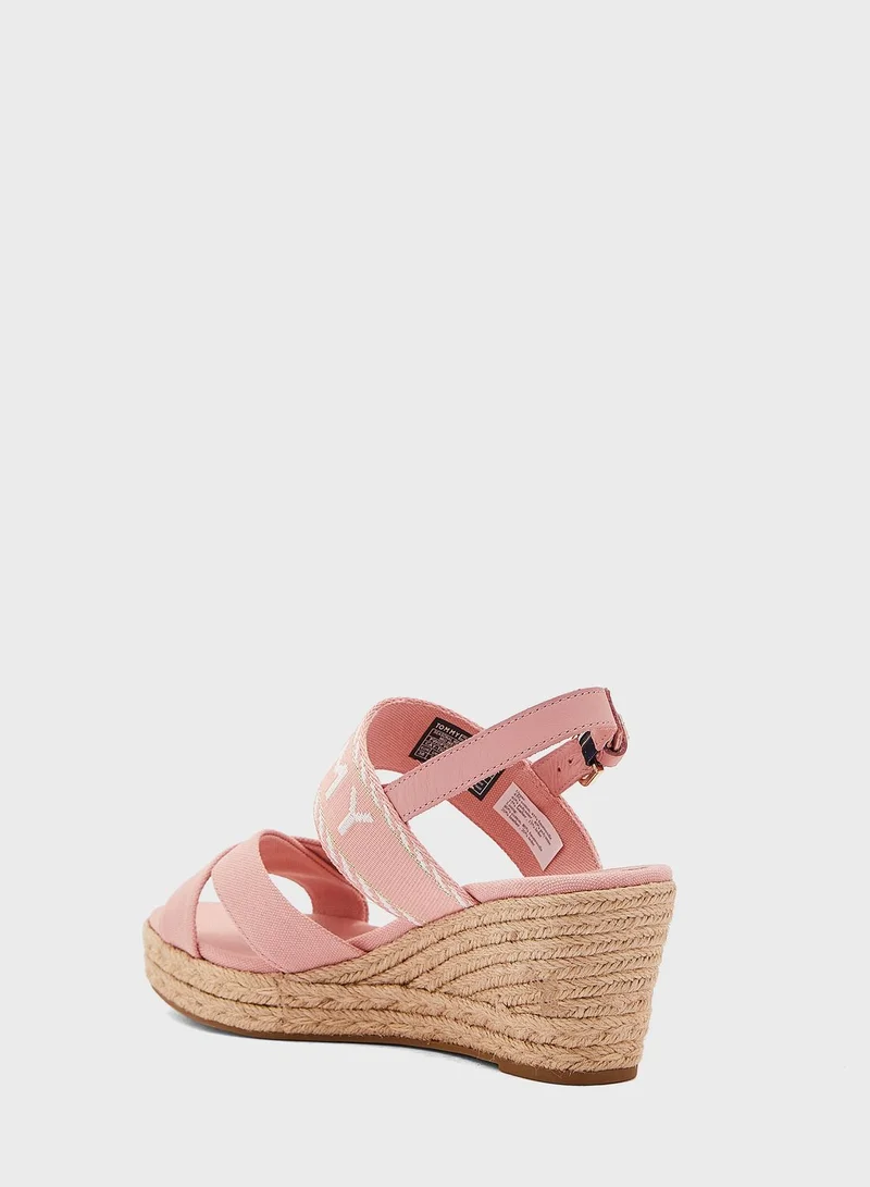 TOMMY HILFIGER Seasonal Mid Heel Wedge Sandals