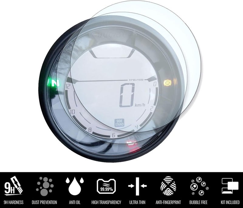 QASULER Motorcycle Dashboard Screen Protector - Image 2