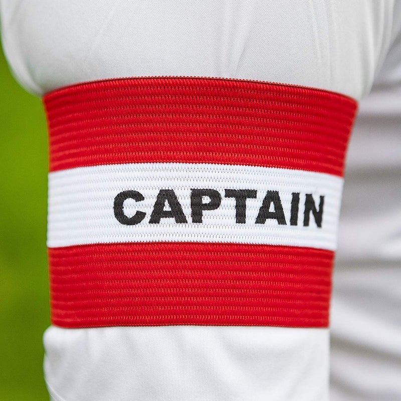 GISCO شارات الكابتن (مجموعة من 6) | شارات كبار | اللون - أحمر | كرة القدم | قابلة للتعديل ومتينة | مثالية للفرق والمباريات والتدريب - Image 3