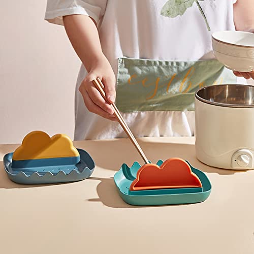 Wolpin Spoon Holder Spatula Rest 1 Pc (17 x 15 x 8 CM) | Kitchen Utensil Holder Stand for Cooking Spoon Ladle Pan Cover Lid Support Plastic Organizer Tool - Image 2