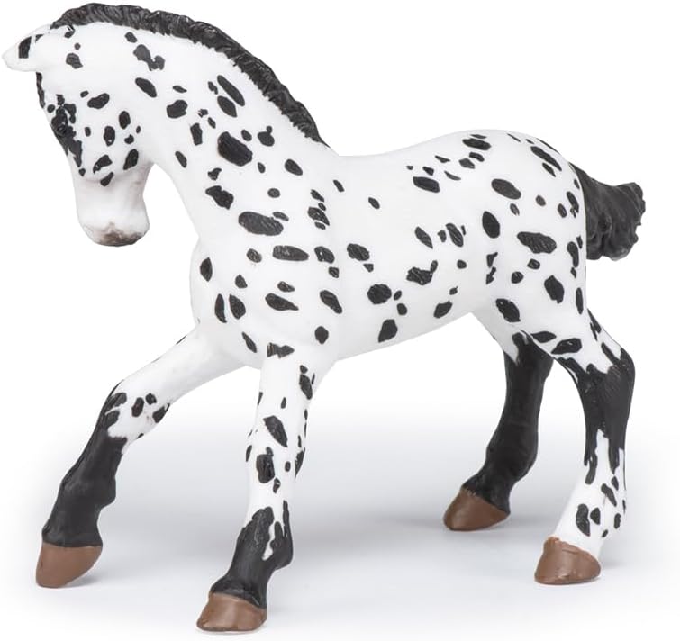 Papo 51540 Black Appaloosa Horse Figurine - Hand-Painted Collectible Toy - Image 5