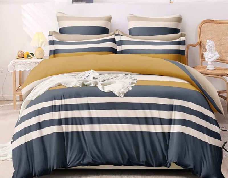 Laying Style™1 Reversible Comforter Super King size108 x 108 Both Side Same Print 1 Bedsheet King Size 108 * 108 inches with 2 Pillow Cover (Comforter with Bedsheet) - Image 2