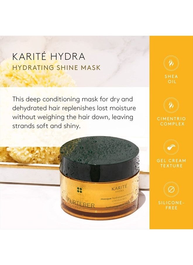 Rene Furterer - KARITE HYDRA Hydrating Shine Mask, Normal to Dry Hair, Moisturizing, Shea Oil, 6.9 oz. - Image 1
