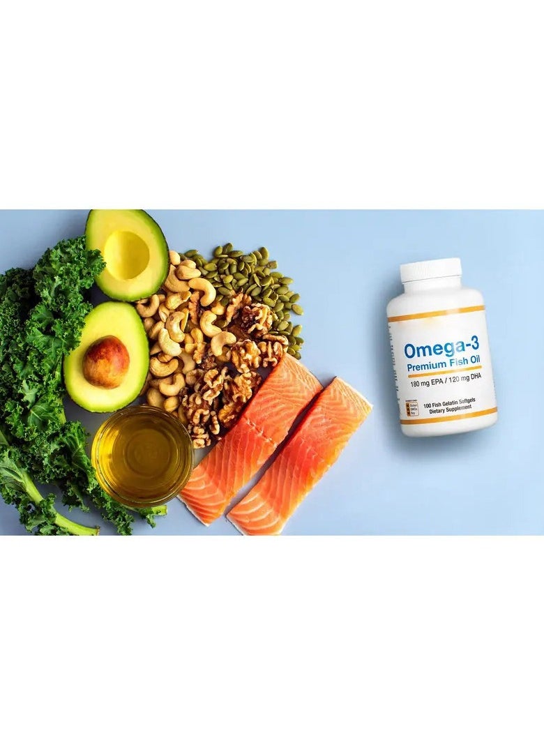 CALIFORNIA GOLD - Premium Omega-3 Fish Oil Concentrated Formula with EPA and DHA for Optimal Lipid Profile and Immune Support - Gluten-Free, Non-GMO - 100 Fish Gelatin Softgels（Packaging may vary） - Image 1
