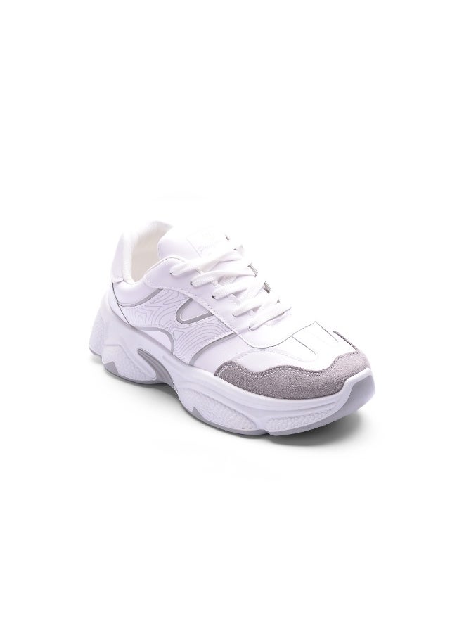 Sneakers featuring a modern and elegant design NR-116-WHITE&GRAY