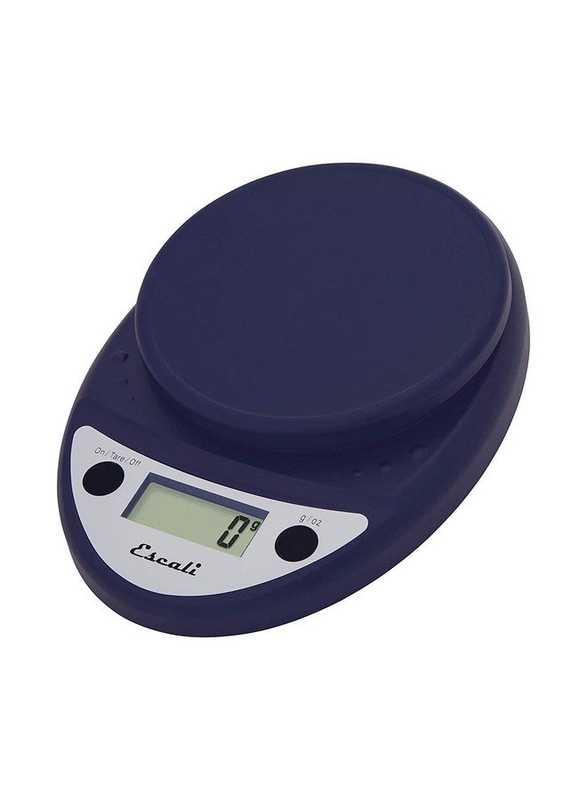 Escali Primo Digital Kitchen Scale 11Lb/5Kg, Royal Blue - Image 1