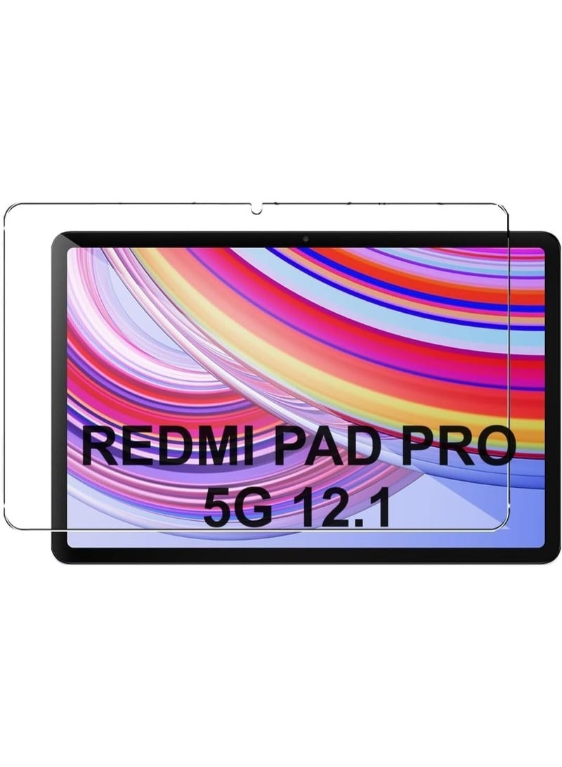 9H Screen Protector for Xiaomi Redmi Pad Pro 12.1 inch 2024, HD clear, easy to install, scratch-resistant, bubble-free, made of tempered glass (piece) - Image 1