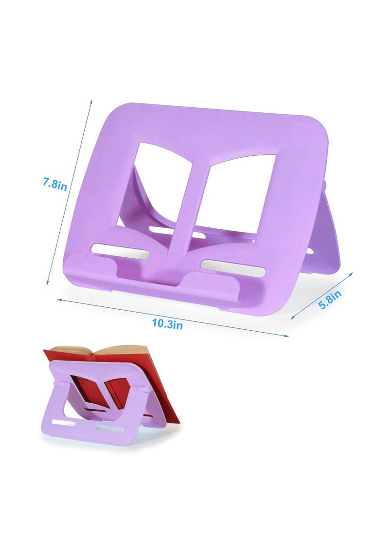 KASTWAVE - New Book Stand Book Holder Book Stand for Reading Adjustable Book Holder for Reading Not Prone to Rust and Corrosion (Purple) - Image 1