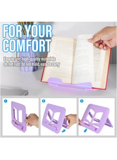 KASTWAVE New Book Stand Book Holder Book Stand for Reading Adjustable Book Holder for Reading Not Prone to Rust and Corrosion (Purple)  - Image 4