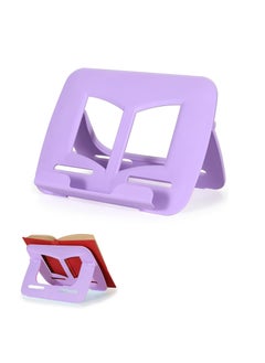 New Book Stand Book Holder Book Stand for Reading Adjustable Book Holder for Reading Not Prone to Rust and Corrosion (Purple)