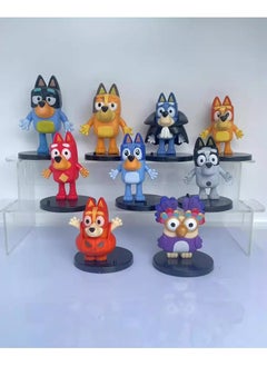 General Blueys Bingo Puppy Creative Car Ornament Cake Baking Decorative Doll Figure Model (7-9.5 cm)  - Image 1