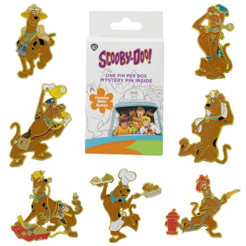 Buckle Down Scooby Doo Mystery Enamel Pin Blind Box Series, Scooby Doo as a Doctor, Detective, Policeman, Safari Adventurer, Chef, Construction Worker, or Firefighter - Image 2
