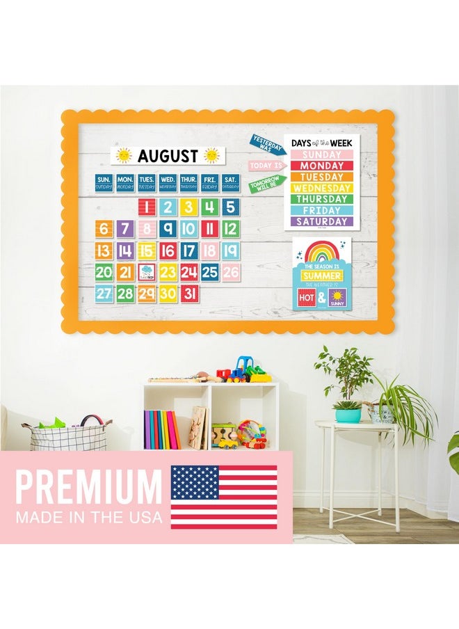 Hadley Designs Colorful Classroom Calendar Set Bulletin Board Sets For Teachers Bulletin Board Calendar For Classroom School Calendar Calendar Bulletin Board Set For Classroom Decoration  - Image 2