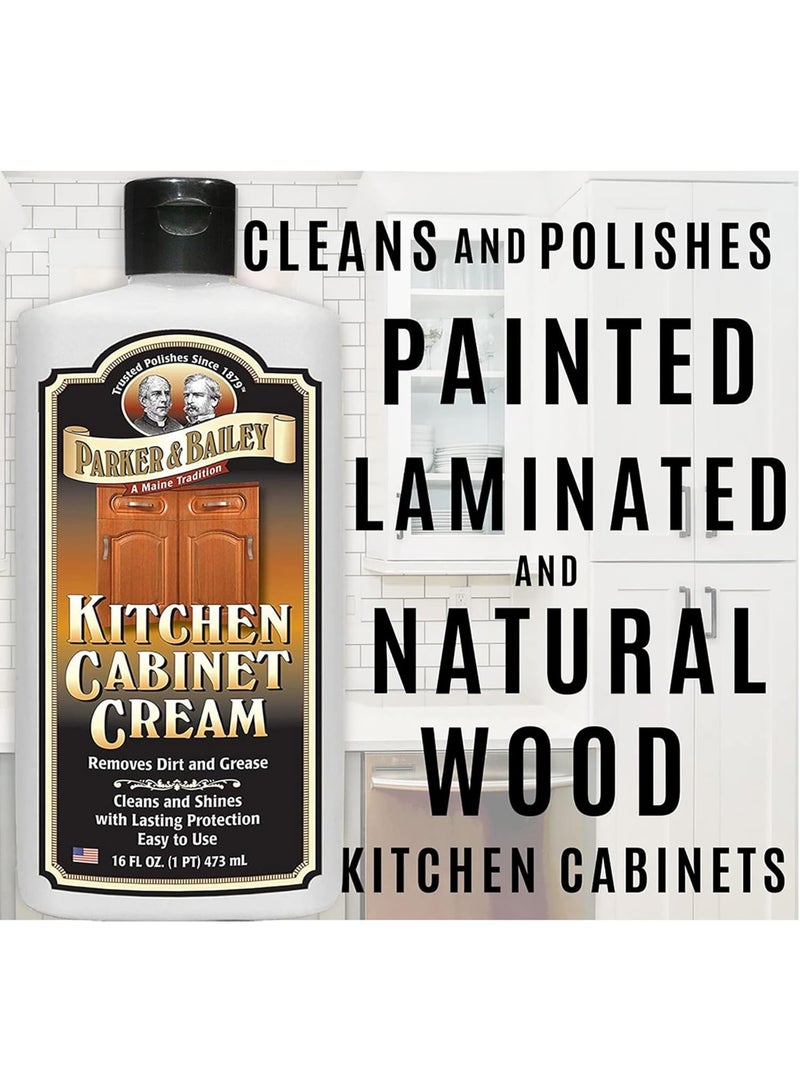 Parker & Bailey كريم تنظيف خزائن المطبخ باركر وبايلي - منظف خشب - مزيل دهون 16 أونصة (1) - Image 3
