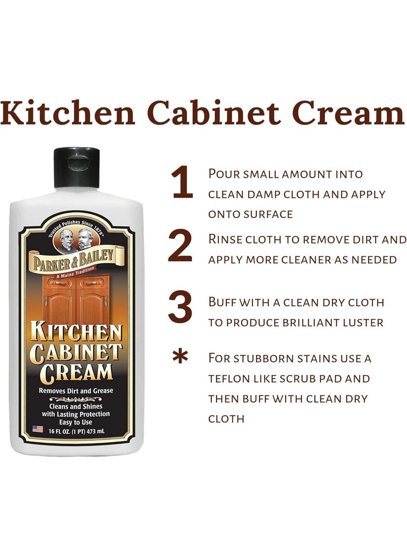 Parker & Bailey كريم تنظيف خزائن المطبخ باركر وبايلي - منظف خشب - مزيل دهون 16 أونصة (1) - Image 2