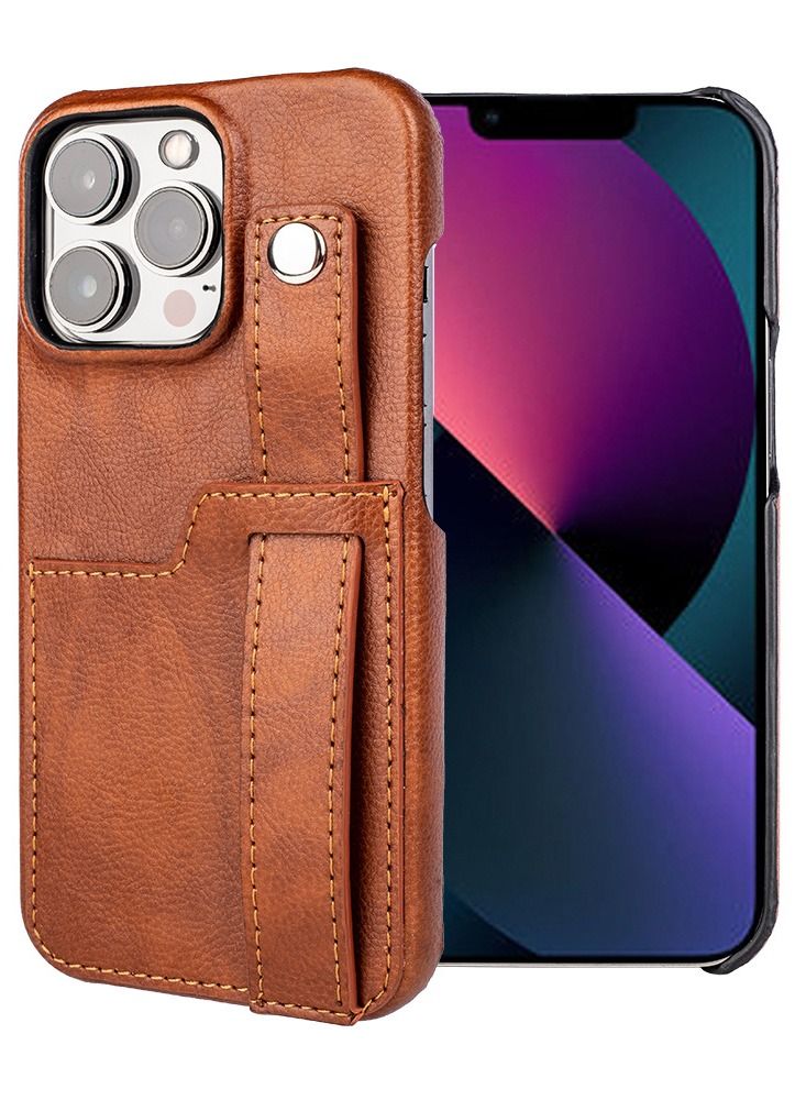 Loquat Suitable For Iphone Tie Bracket Wallet  Leather Case Protective Sleeve