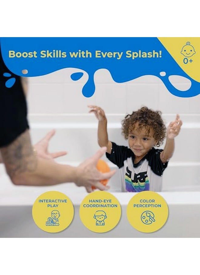 SplashEZ Mold Free Bath Toys For Babies & Toddlers, No Hole Bath Toys, Non Squirting Bath Toys No Mold For Tub, Beach, Pool, Bpa-Free, Safe, Fun Infant Baby Bath Toys No Holes 0 1-3 6 12 18 Months  - Image 5