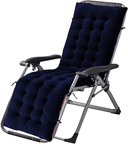 DADDY COOL وسادة كرسي دادي كول من المخمل الناعم للكرسي الهزاز مكتب المنزل في الهواء الطلق والداخلية resting على الأرض مجموعة من 1 20 × 60 بوصة أزرق داكن - Image 1