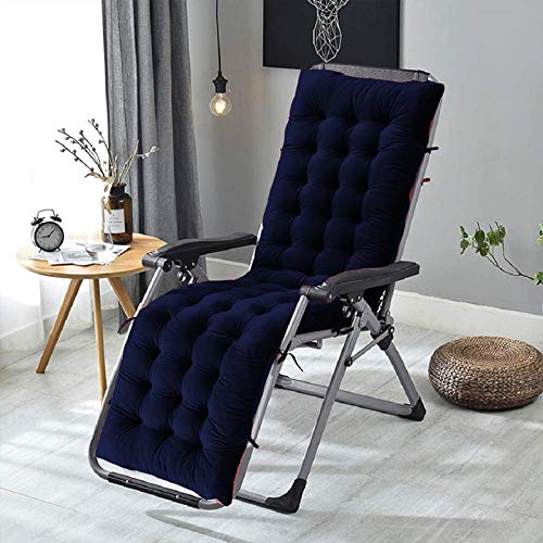 DADDY COOL وسادة كرسي دادي كول من المخمل الناعم للكرسي الهزاز مكتب المنزل في الهواء الطلق والداخلية resting على الأرض مجموعة من 1 20 × 60 بوصة أزرق داكن - Image 2