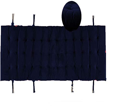 DADDY COOL وسادة كرسي دادي كول من المخمل الناعم للكرسي الهزاز مكتب المنزل في الهواء الطلق والداخلية resting على الأرض مجموعة من 1 20 × 60 بوصة أزرق داكن - Image 5