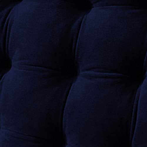 DADDY COOL وسادة كرسي دادي كول من المخمل الناعم للكرسي الهزاز مكتب المنزل في الهواء الطلق والداخلية resting على الأرض مجموعة من 1 20 × 60 بوصة أزرق داكن - Image 3