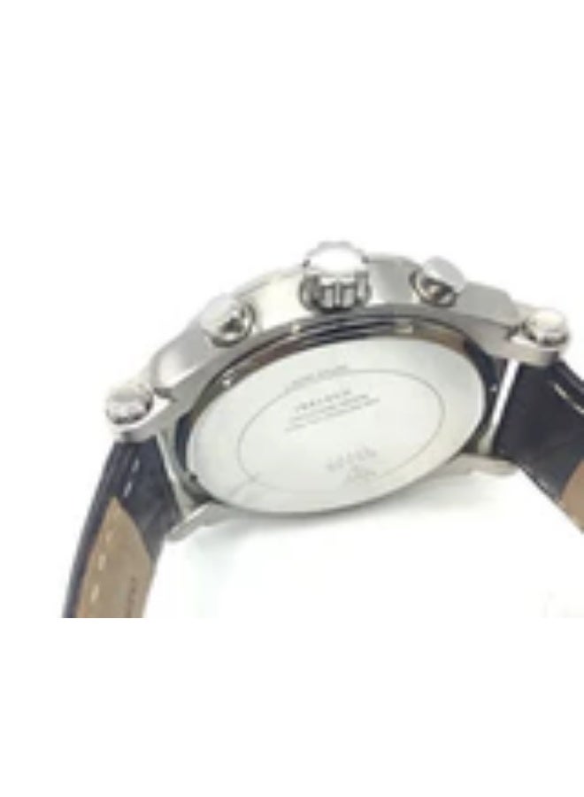 Guess W0673G1 Pinnacle Chronograph Men's Watch – Blue Sunray Dial, Brown Leather Strap, 46mm Quartz - Image 5