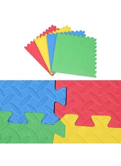 N M Z N M Z Used as a Puzzle Game for Kids -Helps Enhance Reasoning Skill Among Kids Leaf Pattern Baby EVA Foam Puzzle Play Interlocking Exercise Floor Mat for Kids (Multicolour) - 4 Pieces  - Image 2