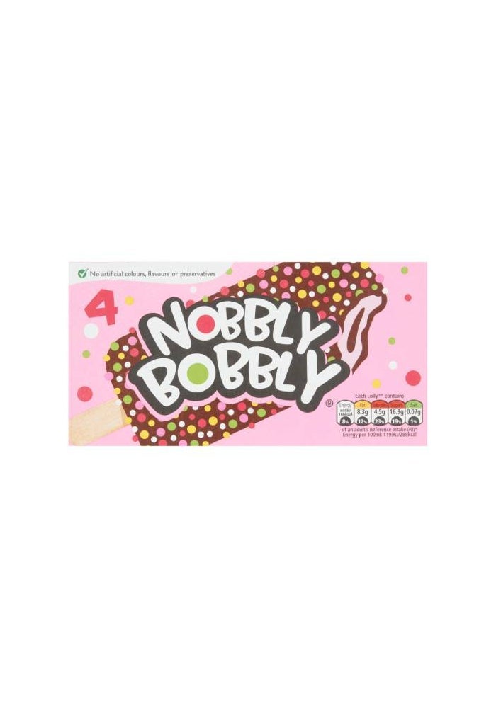 Nobbly Bobbly Ice Lollies - 4 Pack