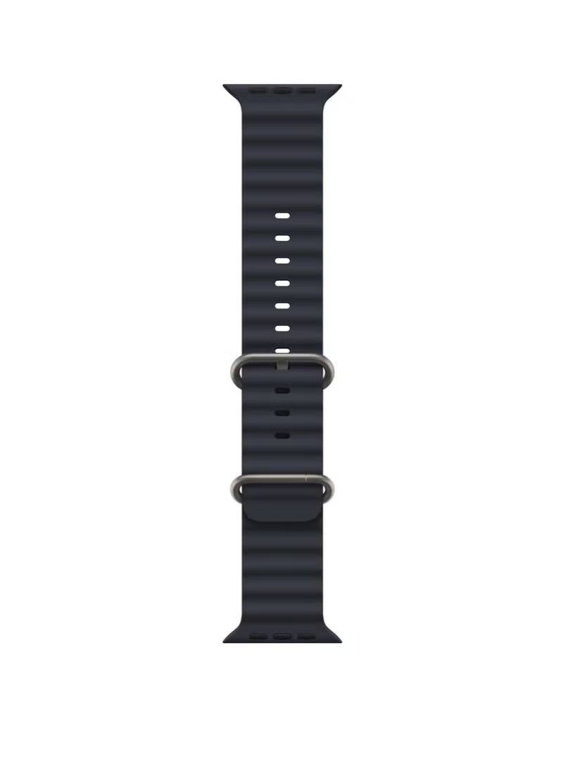 Soft Silicone Ocean Band Compatible With Apple Watch Ultra Band 49mm,45mm,44mm,42mm For Men Women High Quality Adjustable Bands - Image 1