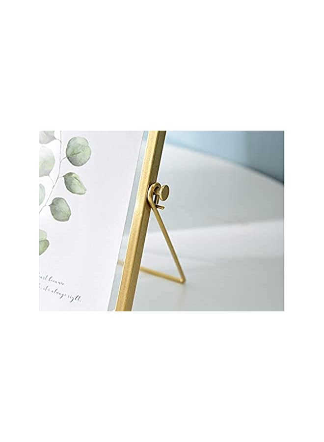S-TOP Vintage Style Photo Frame, Simple Metal Geometric Picture Frames for Tabletop or Wall Mounting Display 4x6 - Image 2