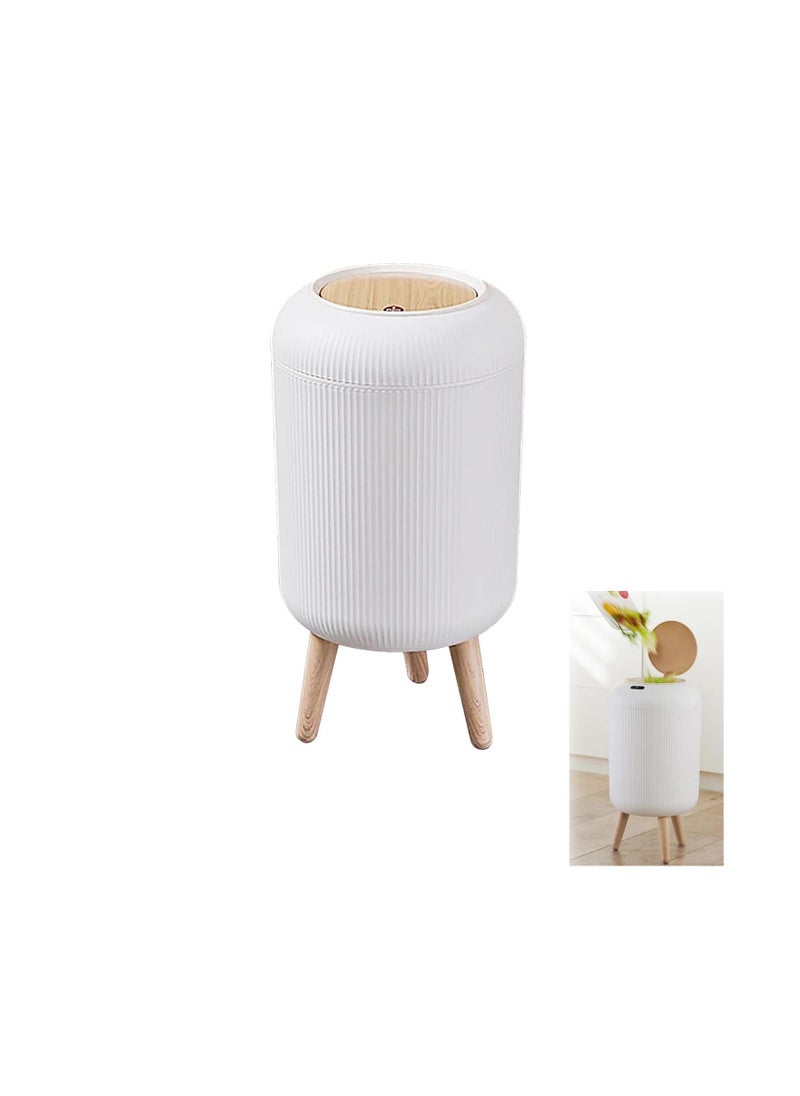 CityRiya-Long Intelligent Trash Can,Smart Bathroom Trash Can 10L,Touchless Motion Sensor Garbage Can with Lid,Smart Sensor Electric Waste Bin Home Trash Can for Kitchen Bathroom Garbage for Bathroom, Office, rv, Bedroom, Living Room  - Image 1