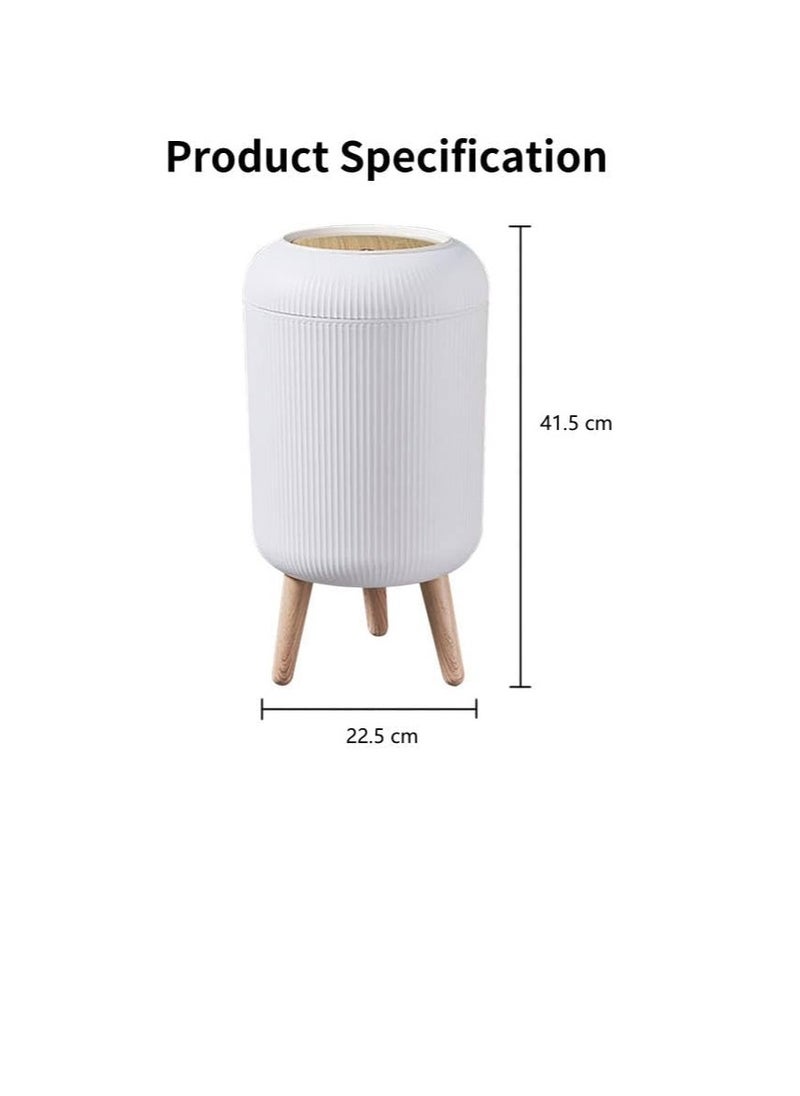 CityRiya-Long Intelligent Trash Can,Smart Bathroom Trash Can 10L,Touchless Motion Sensor Garbage Can with Lid,Smart Sensor Electric Waste Bin Home Trash Can for Kitchen Bathroom Garbage for Bathroom, Office, rv, Bedroom, Living Room  - Image 2
