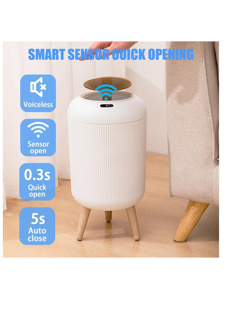 CityRiya-Long Intelligent Trash Can,Smart Bathroom Trash Can 10L,Touchless Motion Sensor Garbage Can with Lid,Smart Sensor Electric Waste Bin Home Trash Can for Kitchen Bathroom Garbage for Bathroom, Office, rv, Bedroom, Living Room  - Image 3