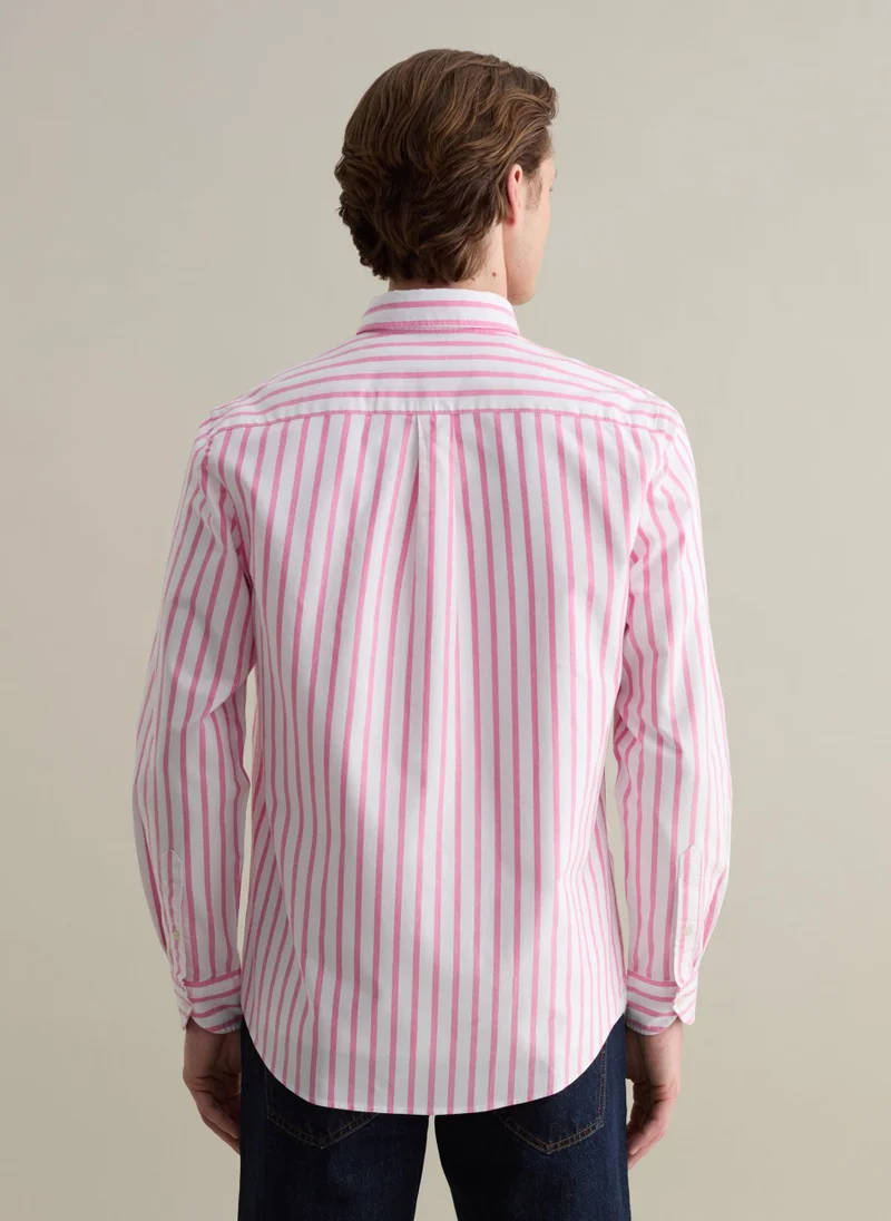 Ovs Striped Button-Down Shirt With Pocket