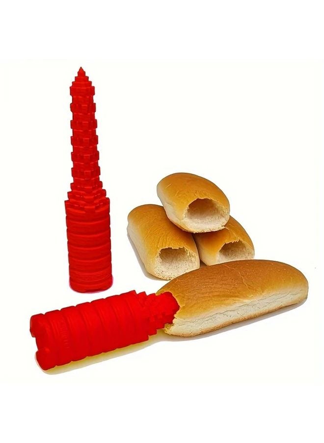 Red Hot Dog Hole Puncher Reusable Portable BBQ Baking Accessory - Image 1