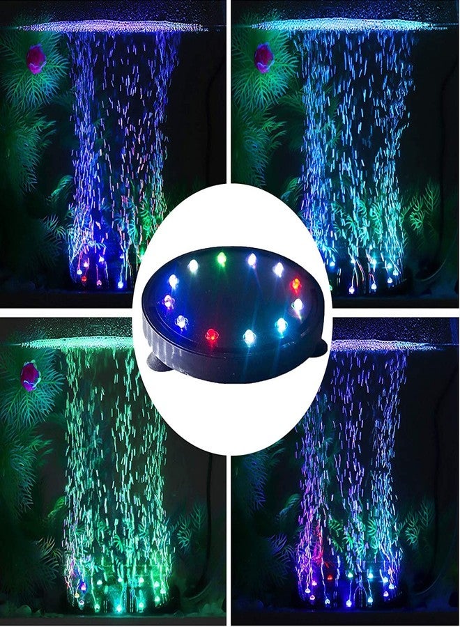 VAYINATO® Multicolour 2 in 1 Air Bubble LED Light with Airstone for Aquarium Fish Tank Decoration (Q12 | 6 Inch | 12 LED | 1.2 Watts) by Petzlifeworld - Image 3