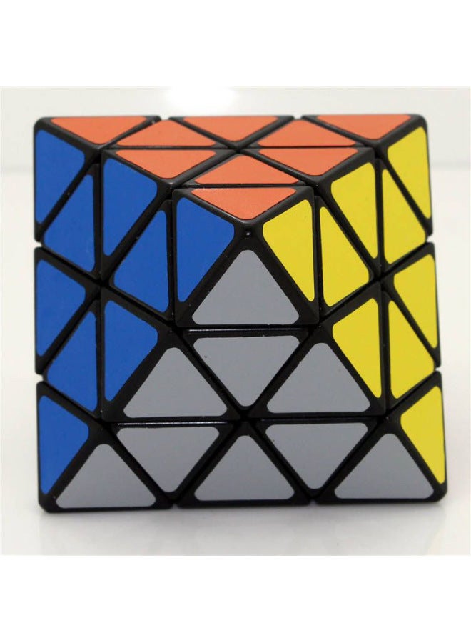 [Blue Eight-axis Octahedral Cube] Special-shaped Cube Diamond Cube Puzzle Oblique Cube Wholesale-Color:Black Background  - Image 3