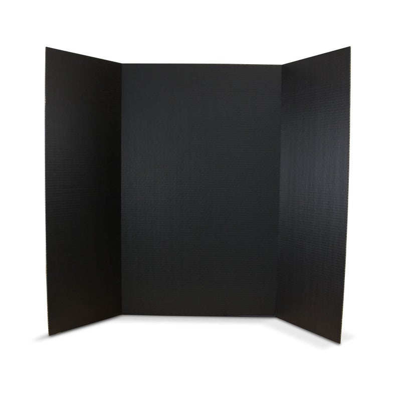 Flipside Products 36â€ x 48â€ Project Boards for Presentations, Science Fair, School Projects, Event Displays and Trifold Picture Board, Proudly Made in USA - Black - 10 Pack - Image 1