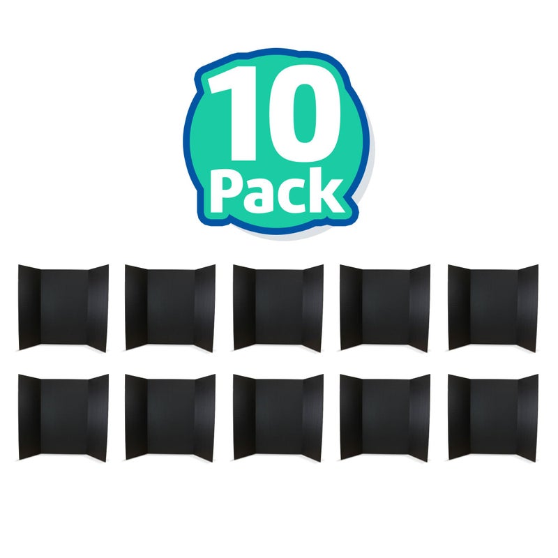 Flipside Products 36â€ x 48â€ Project Boards for Presentations, Science Fair, School Projects, Event Displays and Trifold Picture Board, Proudly Made in USA - Black - 10 Pack - Image 2