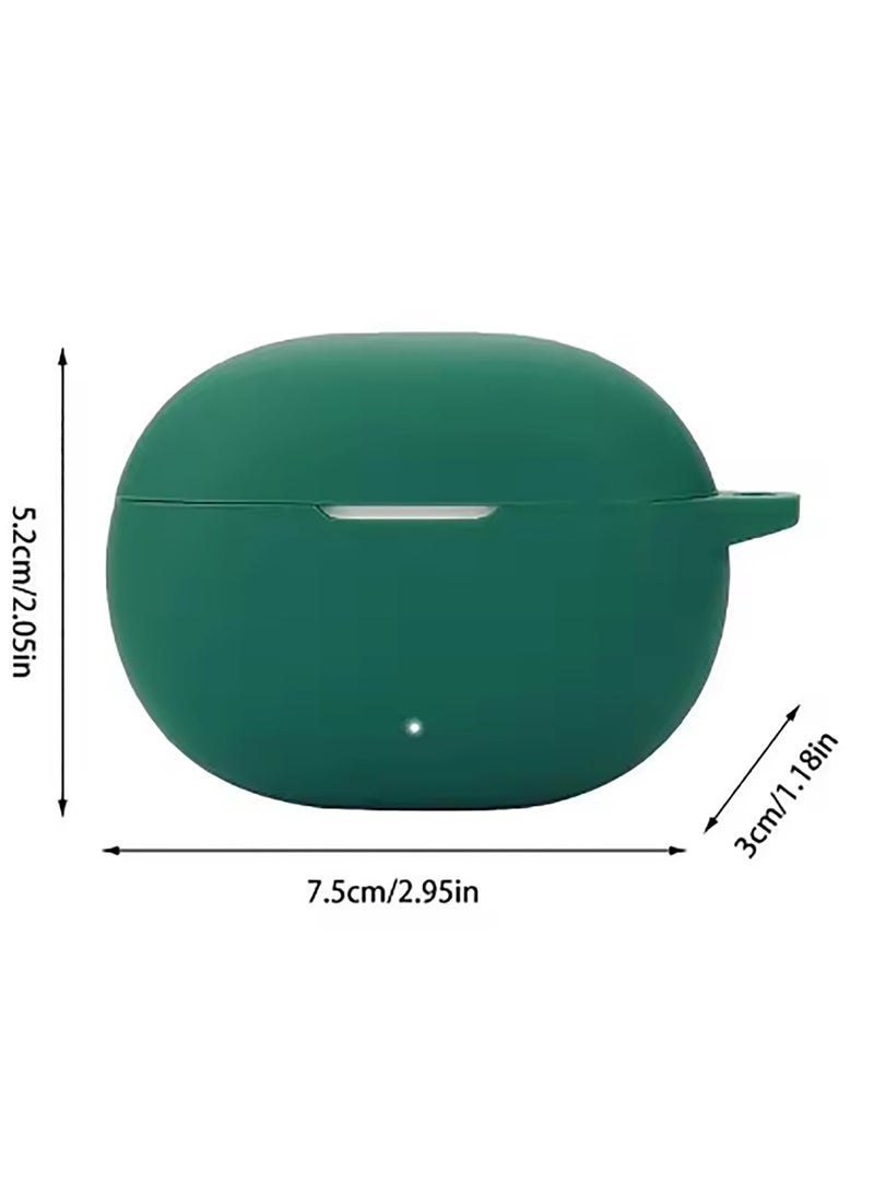 Silicone Protective Case for Honor LCHSE X7i Earphones with Keychain Cover (Black) - Image 4