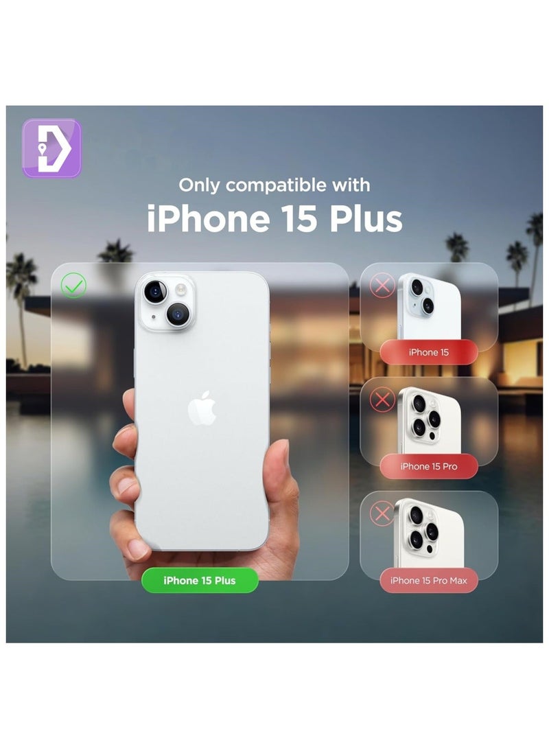 Delivus غطاء سيليكون آيفون - لمسة ناعمة حريرية مع حماية من السقوط بمعيار عسكري - بطانة ميكروفايبر مضادة للخدش - غطاء هاتف واقي مضاد للصدمات رقيق نحيف (آيفون 15 بلس، أخضر) - Image 3