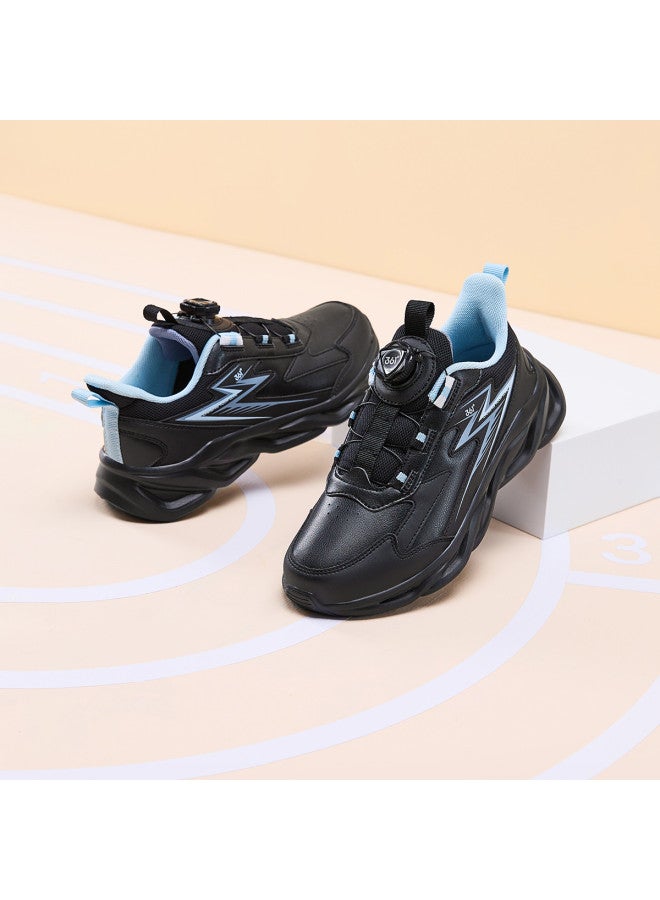Knob Buckle】 Boys' Spring And Autumn Comfortable Lightweight Running Shoes, Large Size Children's Athletic Shoes For Boys And Girls - Image 3