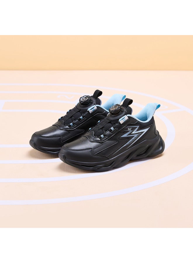 Knob Buckle】 Boys' Spring And Autumn Comfortable Lightweight Running Shoes, Large Size Children's Athletic Shoes For Boys And Girls - Image 2