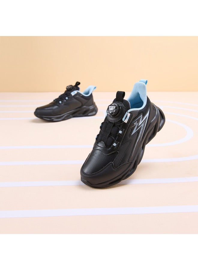 Knob Buckle】 Boys' Spring And Autumn Comfortable Lightweight Running Shoes, Large Size Children's Athletic Shoes For Boys And Girls - Image 5