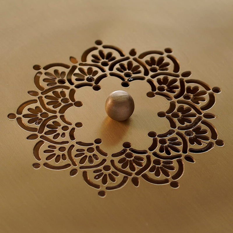 Courtyard Brass Couirtyard Mandala Nut Boxes |Gold|100 G|Set Of 2 - Image 2