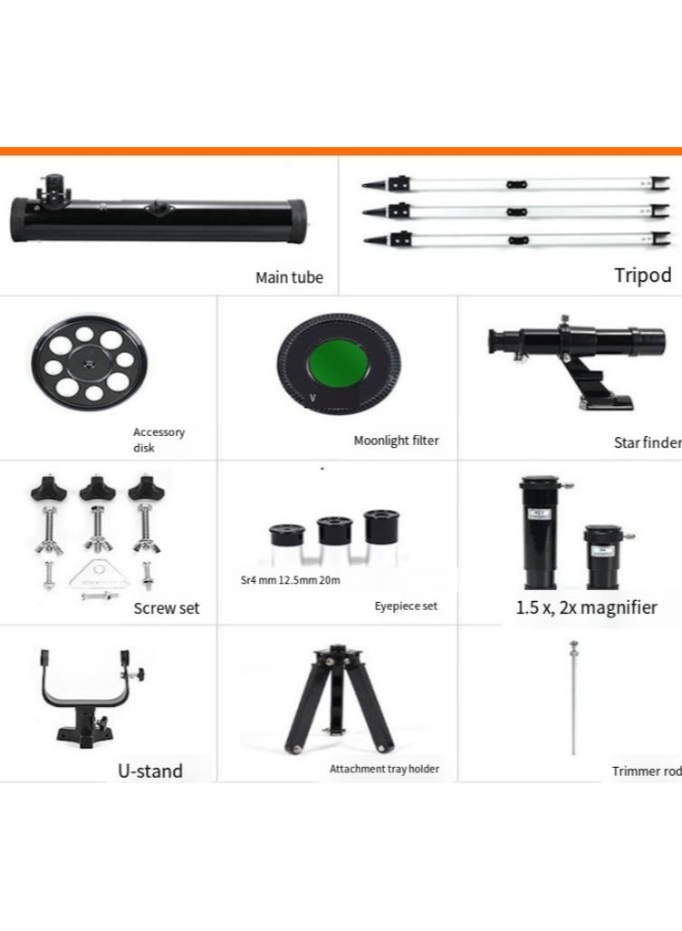 Eyebre Magnification Factor 525X Vertical Children's Introductory Astronomical Telescope  - Image 2