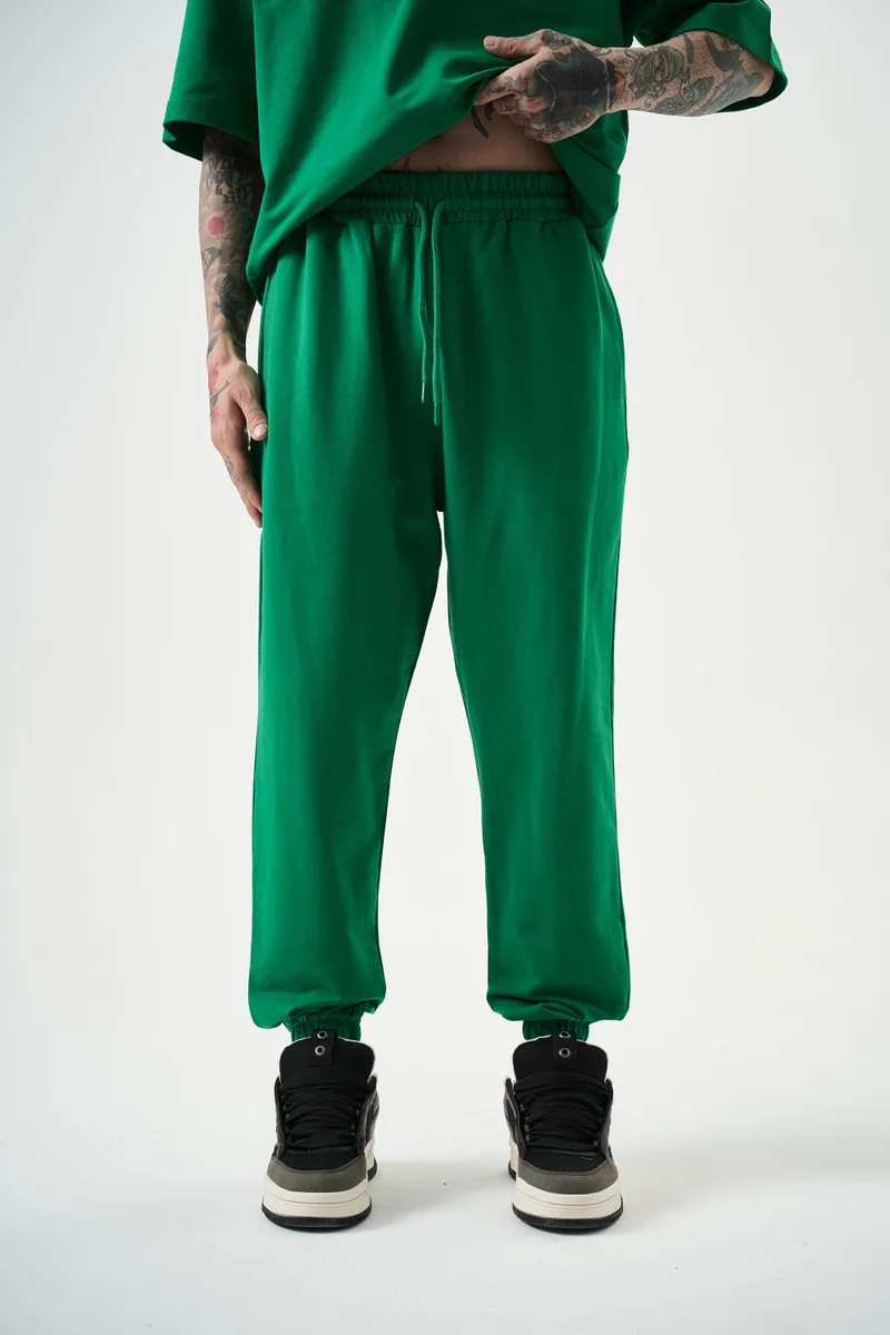 ريسباير بنطلون رياضي جوغر (Jogger) رجالي أساسي، بينيتون (أخضر داكن)